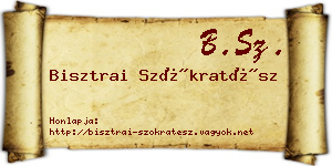 Bisztrai Szókratész névjegykártya